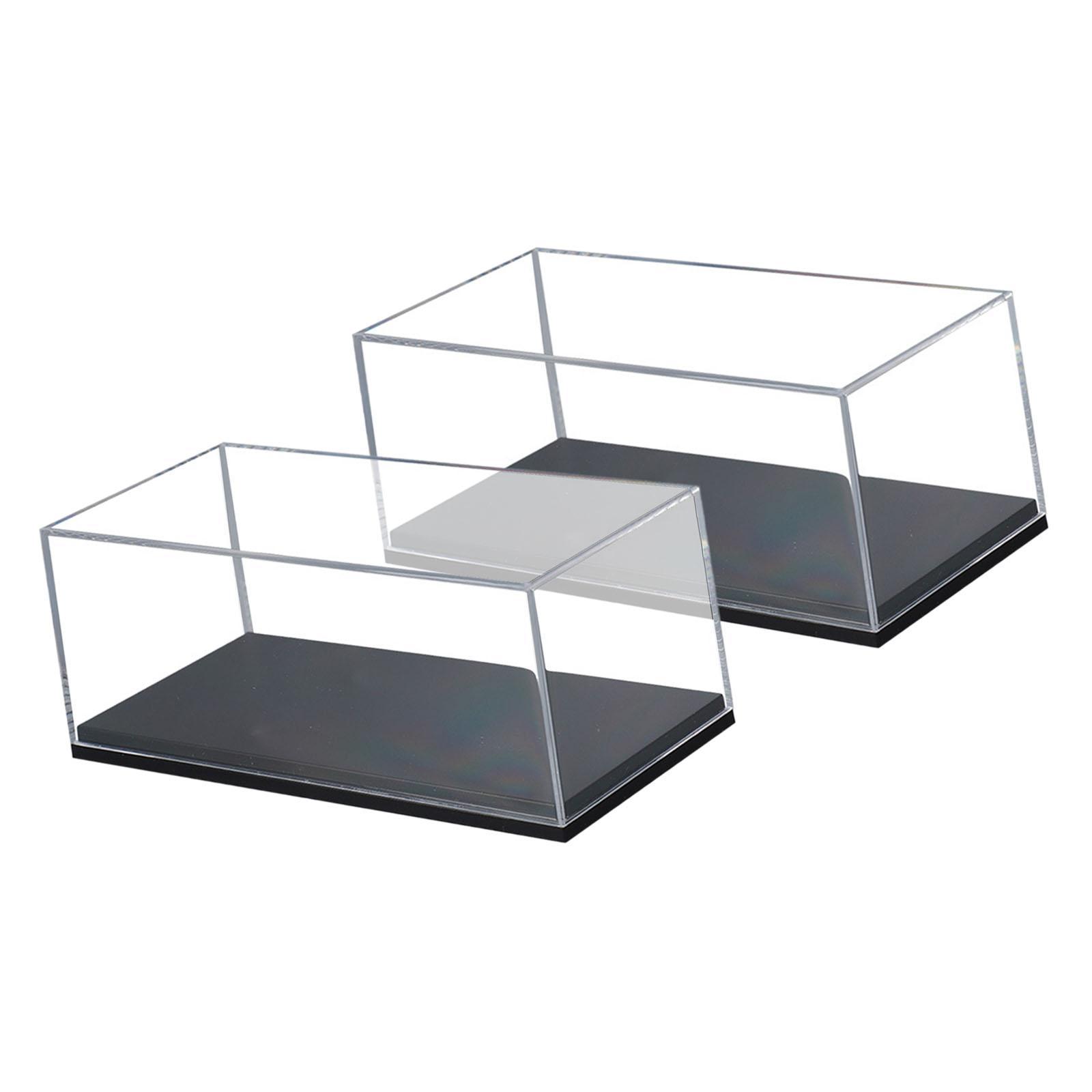 Display Case Acrylic - 防塵クリアモデルカーディスプレイケース アクリル製ショーケースボックス 1/64スケールミニカーコレクター用オーガナイザー
