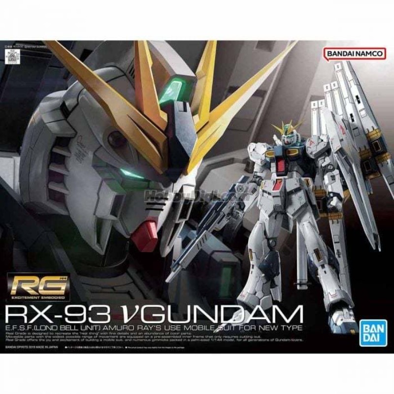 Bandai Model Gundam Rg - 在庫あり バンダイ RG 1/144 RX-93 νガンダム