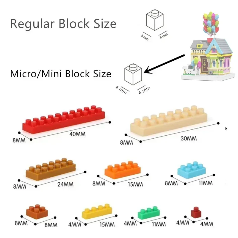 マイクロミニブロックバルーンフライハウスフレンズストリートビ - Building Block Mini のレビューと価格
