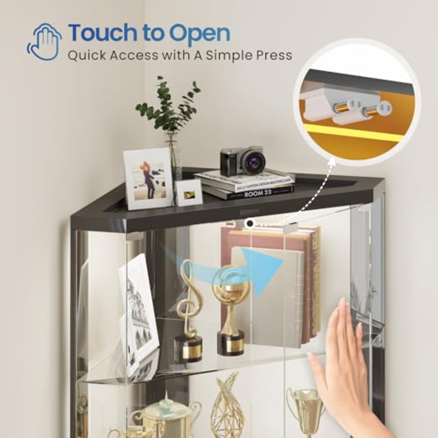 小売店向けRGBライトと人感センサー付きコーナーディスプレイ - Display Case Acrylic のレビューと価格