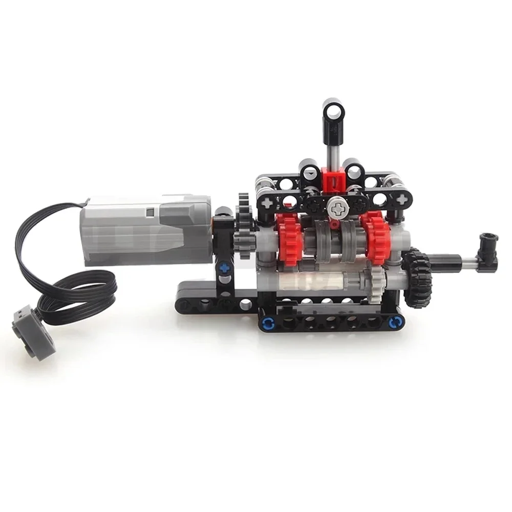 Moc-ハイテク4速ギアボックス手動トランスミッションキット - Lego Set Technic のレビューと価格