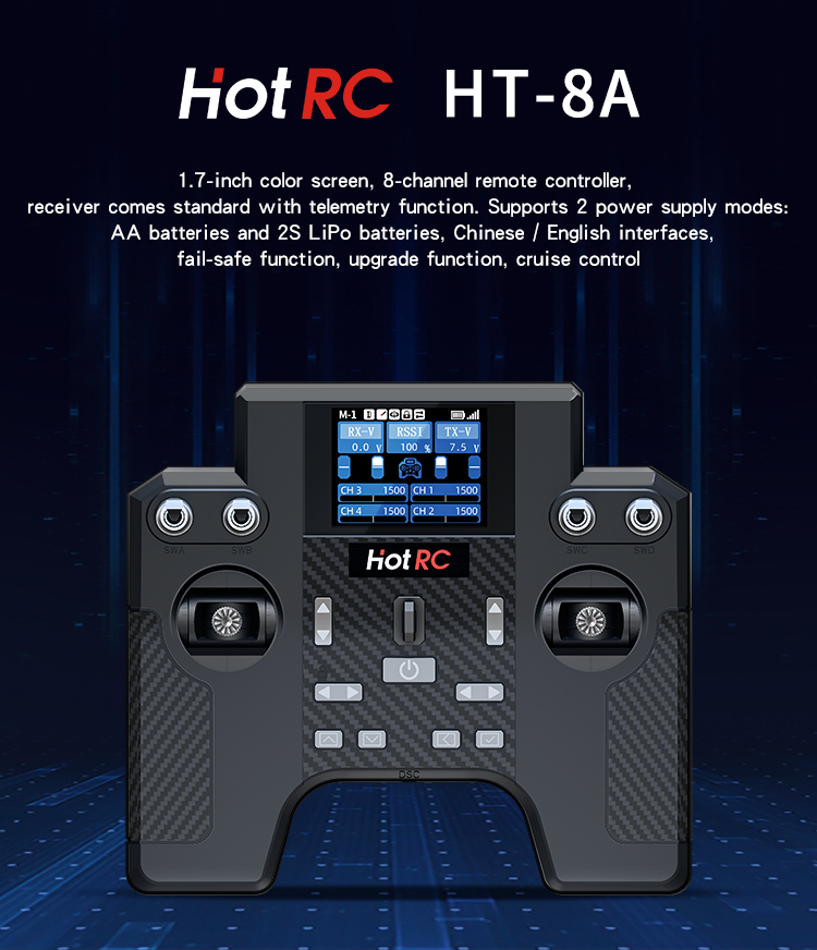 Hotrc HT-8A 2.4G 8CH 送信機 HT8A  - Tamiya Model Paint Set のレビューと価格