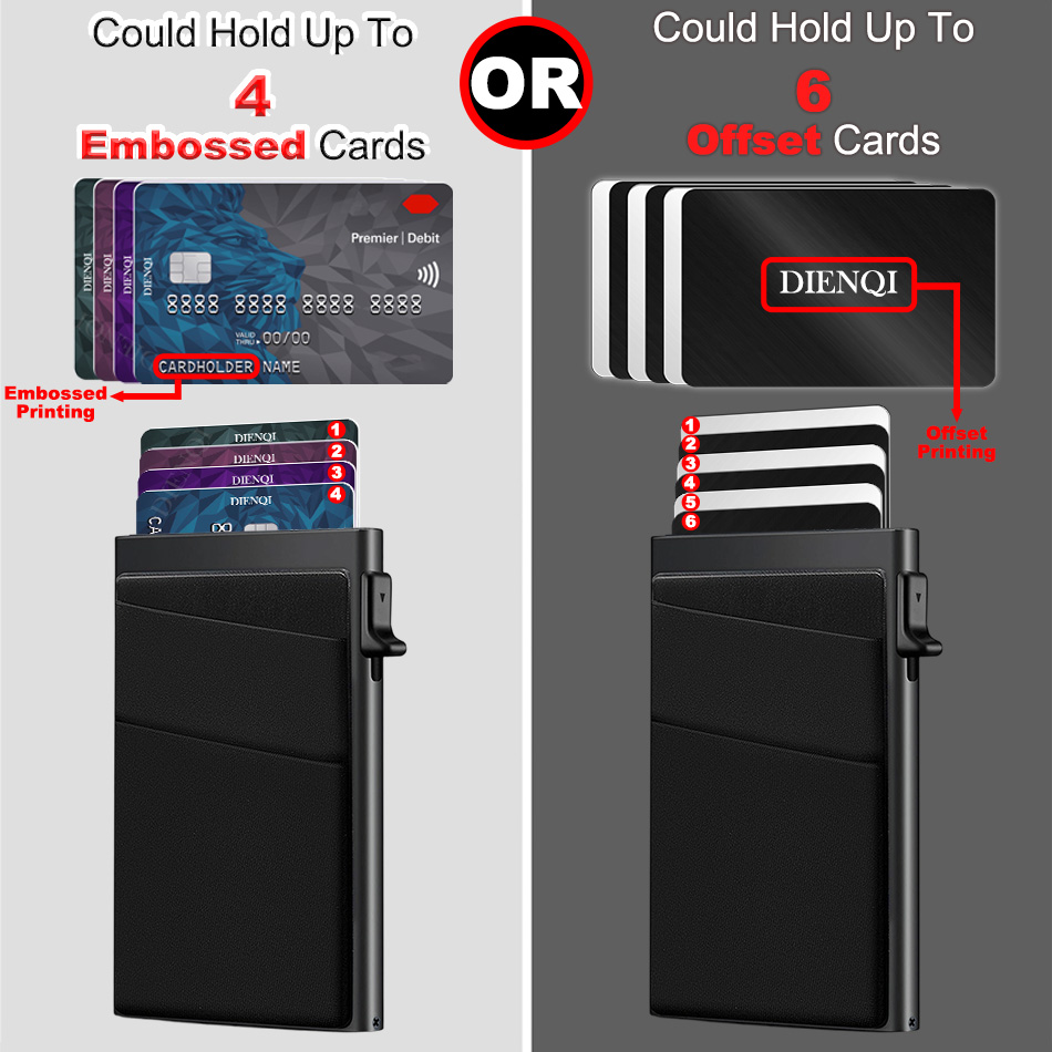 RFID ビジネスクレジットカードホルダー男性財布スリム薄型 - Card Top Loader のレビューと価格