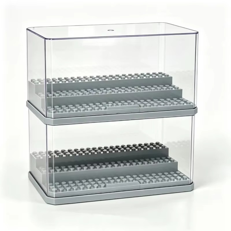 アクリル製ミニフィギュア用ディスプレイケース。積み重ね可能で - Display Case Acrylic のレビューと価格